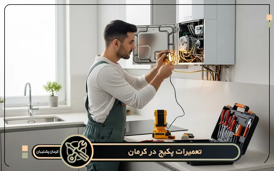 عیب یابی مشکلات رایج پکیج در کرمان پشتیبان